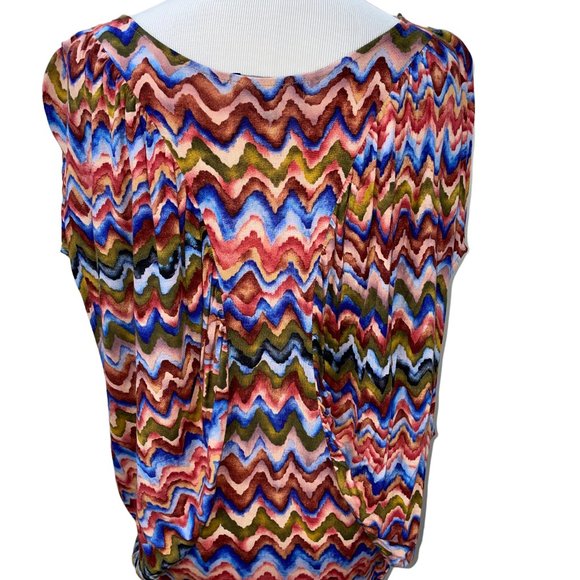 New The Podolls Flattering Ruched Striped Oversized Knit Top Anthropologie Tunic - Picture 7 of 11